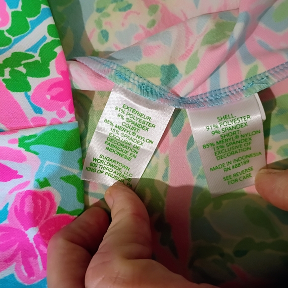 Lilly Pulitzer Vibrant Pink and Green Tropical Midi Dress - Picture 5 of 9